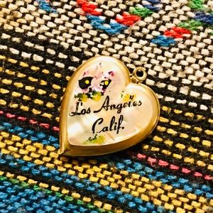 Los Angeles Locket Vintage Souvenir